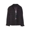 Balenciaga Layered Distressed Long Sleeve Graphic Shirt In Black