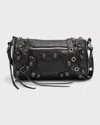 Balenciaga Men's Le Cagole Men Xs Flap Bag With Piercing In 1000 Black