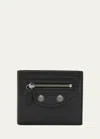 Balenciaga Le Cagole Mini Folded Wallet In Black