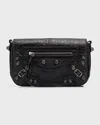 BALENCIAGA MEN'S LE CAGOLE MINI FLAP CROSSBODY BAG