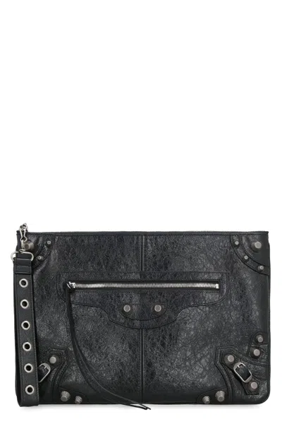 BALENCIAGA MEN'S LE CAGOLE POUCH
