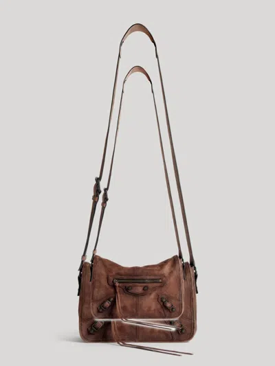 Balenciaga Men's Le City Flap Small Messenger Bag