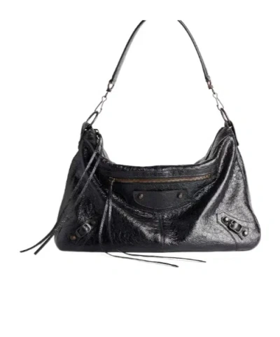 Balenciaga Men's Le City Moto Medium In Black
