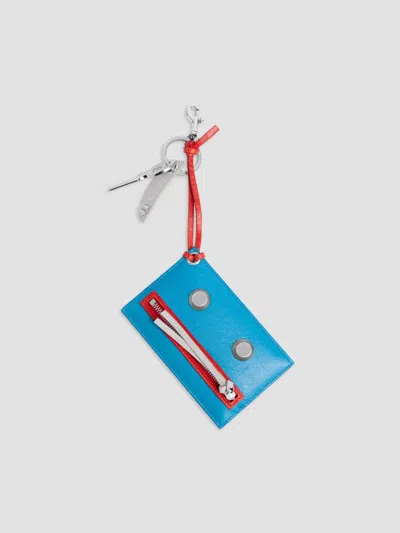 Balenciaga Men's Le City Robot Keychain Charm In Blue