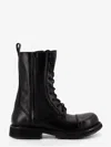 Balenciaga Rugged Leather Ankle Boots With Chunky Sole In Black