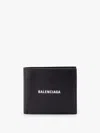 Balenciaga Men Leather Wallet In Black