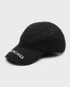 Balenciaga Men's Logo Baseball Cap In Brown