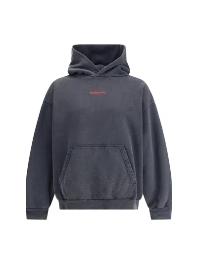 BALENCIAGA BALENCIAGA MEN LOGO HOODED SWEATSHIRT