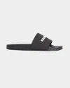 Balenciaga Pool Low Sandals With Logo In Blue