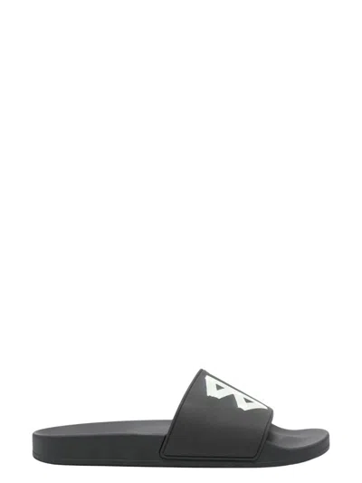 BALENCIAGA MEN'S LOGO POOL SLIDES
