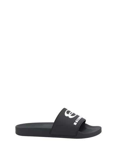 BALENCIAGA BALENCIAGA MEN LOGO SLIPPERS