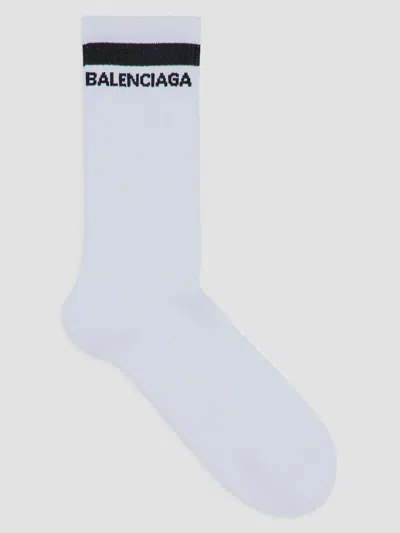 Balenciaga Men's Logo Socks In Multi
