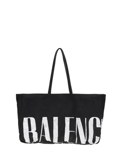 Balenciaga Men Logoed Tote Bag