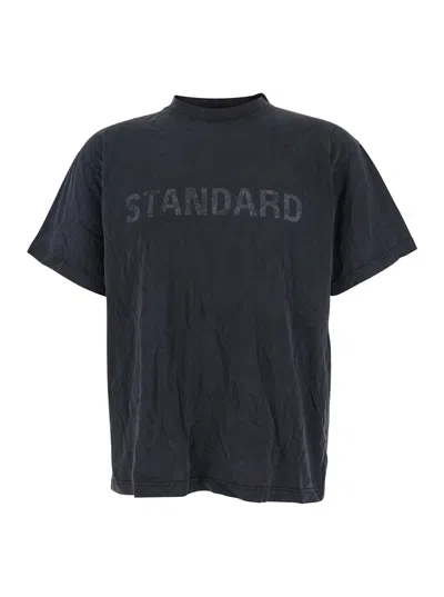 Balenciaga Men Look Standard T-shirt In Gray
