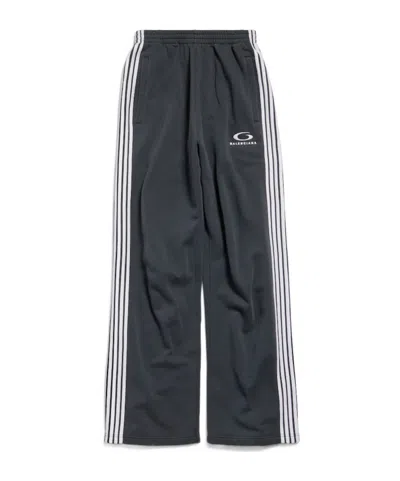 Balenciaga Men's Loop Sports Icon Baggy Sweatpants In Navy/white