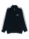 Balenciaga Loop Sports Icon Zip-up Sweatshirt In Black