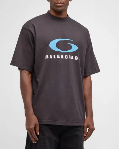BALENCIAGA MEN'S LOOP SPORTS ICON T-SHIRT