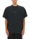 Balenciaga Black Washed Loop Sports Icon Oversize T-shirt In Black