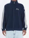 Balenciaga Loop Sports Icon Zip-up Track Jacket In Blue