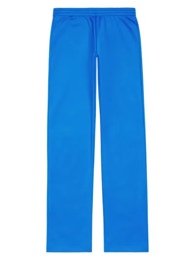 Balenciaga Men's Low Waist Fitted Trousers In Blue