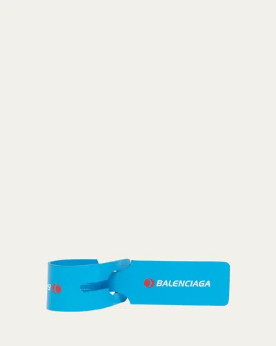 Balenciaga Men's Luggage Tag Keychain
