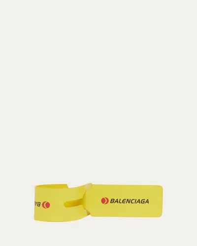 Balenciaga Men's Luggage Tag Keychain