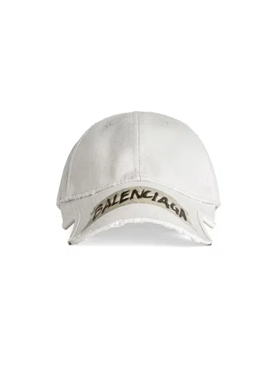 Balenciaga Men's Masking Tape Cap In Yellow