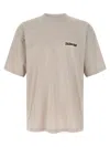 Balenciaga Oversized Logo-print Cotton-jersey T-shirt In Neutral