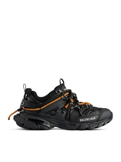 BALENCIAGA BALENCIAGA MEN MEN`S SNEAKER TRACK TRAIL LACES IN BLACK/ORANGE