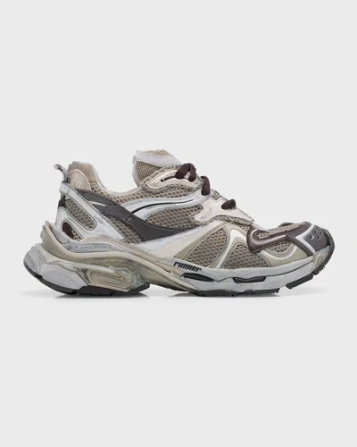 BALENCIAGA MEN'S MESH 2.0 RUNNER SNEAKERS