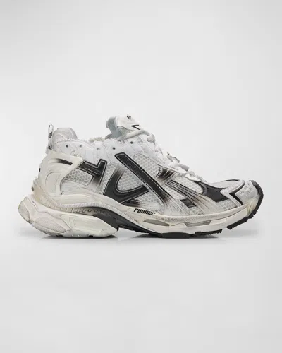 BALENCIAGA MEN'S MESH RUNNER SNEAKERS