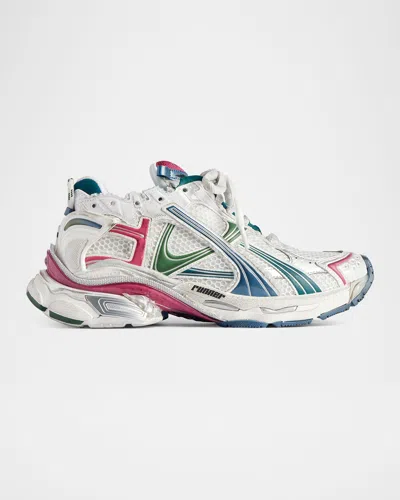BALENCIAGA MEN'S MESH RUNNER SNEAKERS