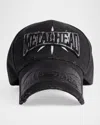 Balenciaga Men's Metalhead Baseball Cap In 1000 Black