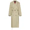 Balenciaga Man Sand Cotton Coat In Beige
