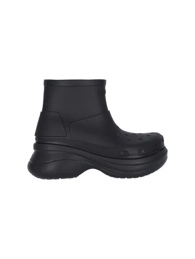 Balenciaga Men's Modern Statement Boots In Black