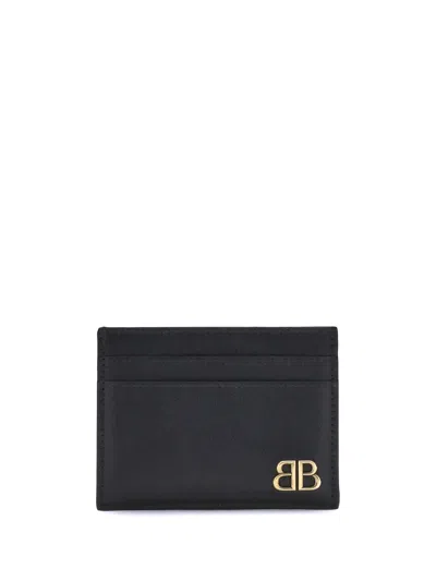 Balenciaga Men Monaco Card Holder In Black