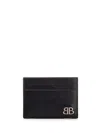 Balenciaga Men Monaco Credit Card Holder In Black