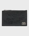 BALENCIAGA MEN'S MONACO LONG COIN CARD HOLDER