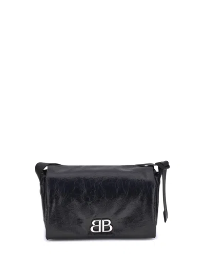 Balenciaga Men Monaco Shoulder Bag In Black