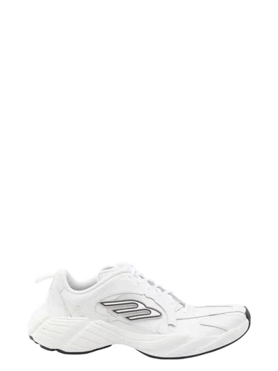 BALENCIAGA MEN'S MONDAY COWSKIN AND POLYESTER SNEAKERS
