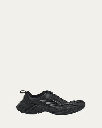 BALENCIAGA MEN'S MONDAY LEATHER FASHION SNEAKERS
