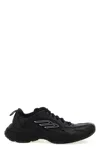 Balenciaga Men 'monday' Black Low Top Sneakers With Logo Detail And Embossed Size On The Rear In Lea In Black