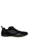Balenciaga Black Canvas And Corduroy Monday Ultra Sneakers In Black