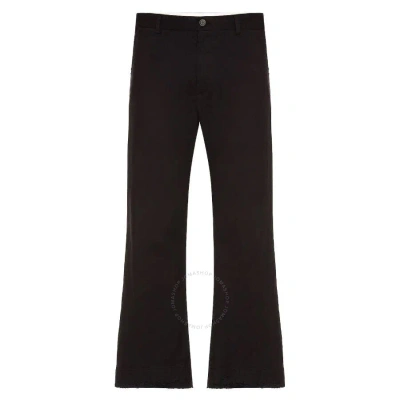 Balenciaga Men's Noir Cropped Cotton Trousers