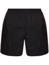 Balenciaga Rainbow Logo Elastic Waist Mesh Swim Shorts