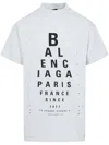 Balenciaga Off-white Optical Oversized T-shirt In Gray