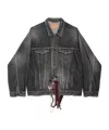 Balenciaga Oversized Denim Jacket Vintage Charms