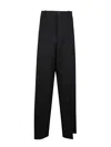 Balenciaga Oversized Tailored Trousers In Black