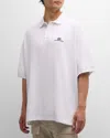 Balenciaga Men's Oversized Polo Shirt In 1000 Black