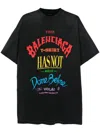 Balenciaga T-shirts And Polos Black In Washdblack
